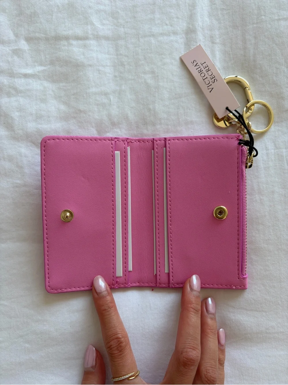 Victoria’s Secret Foldover Card Case Keychain - Picture 4 of 4